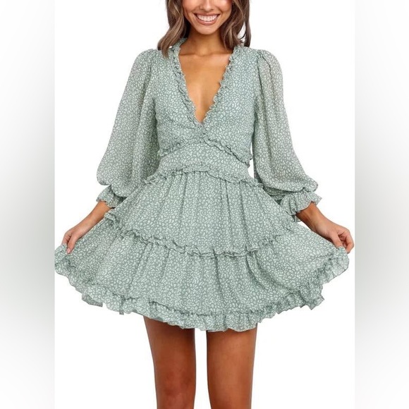 Dokotoo Mini Women Dress Mint Green - Picture 1 of 12